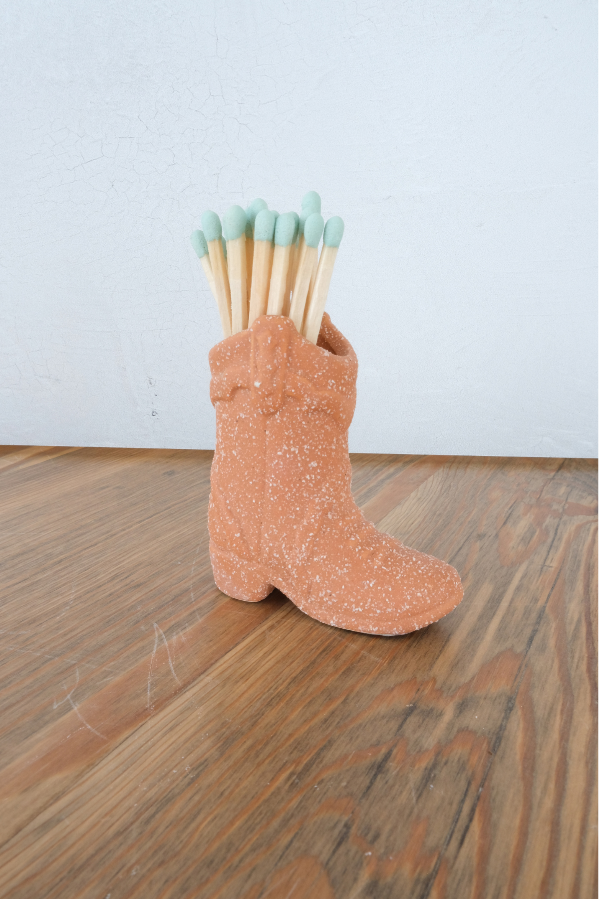 Cowboy Boot Matchholder - Terracotta
