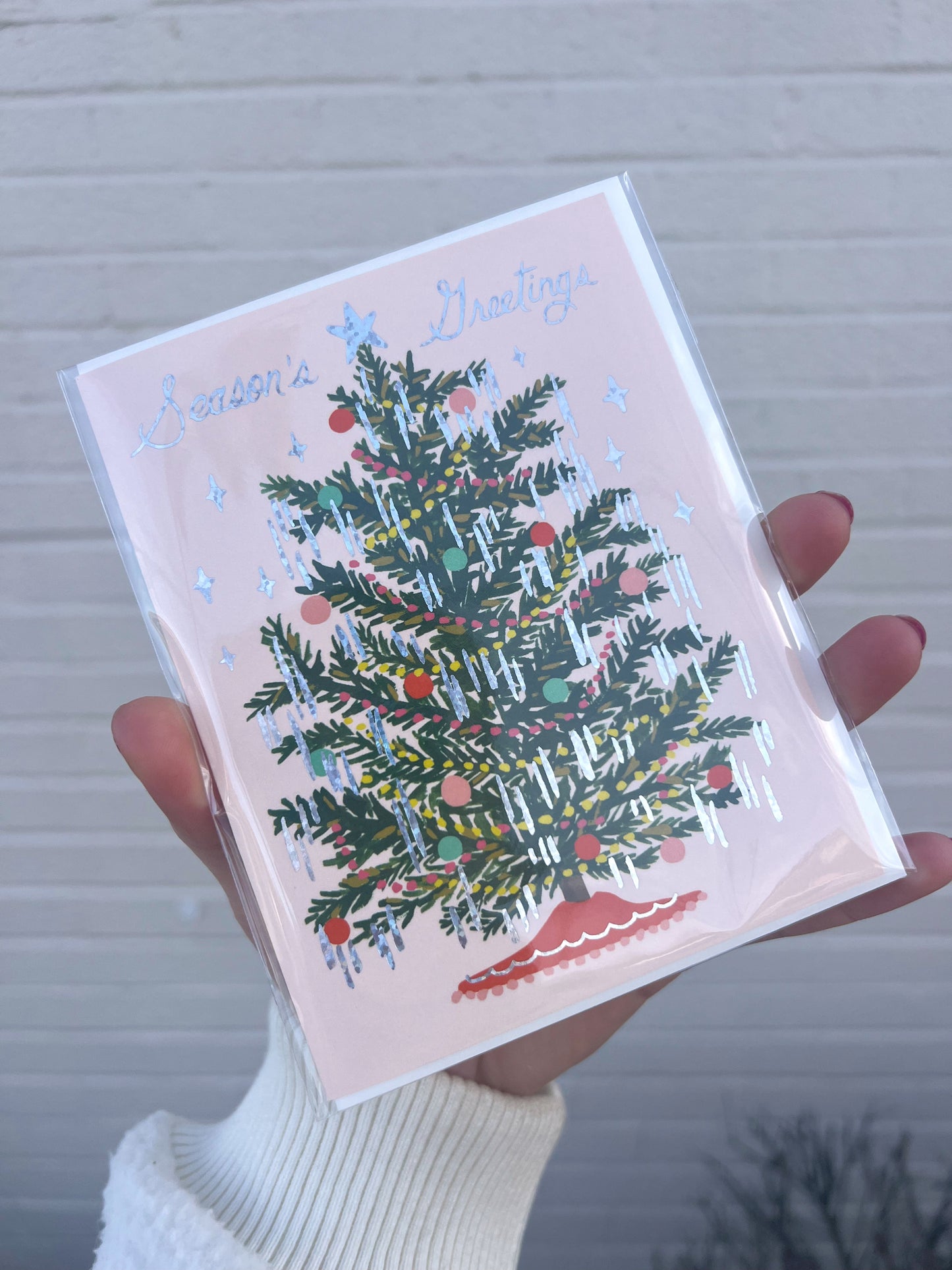 Rifle Tinsel Tree Card