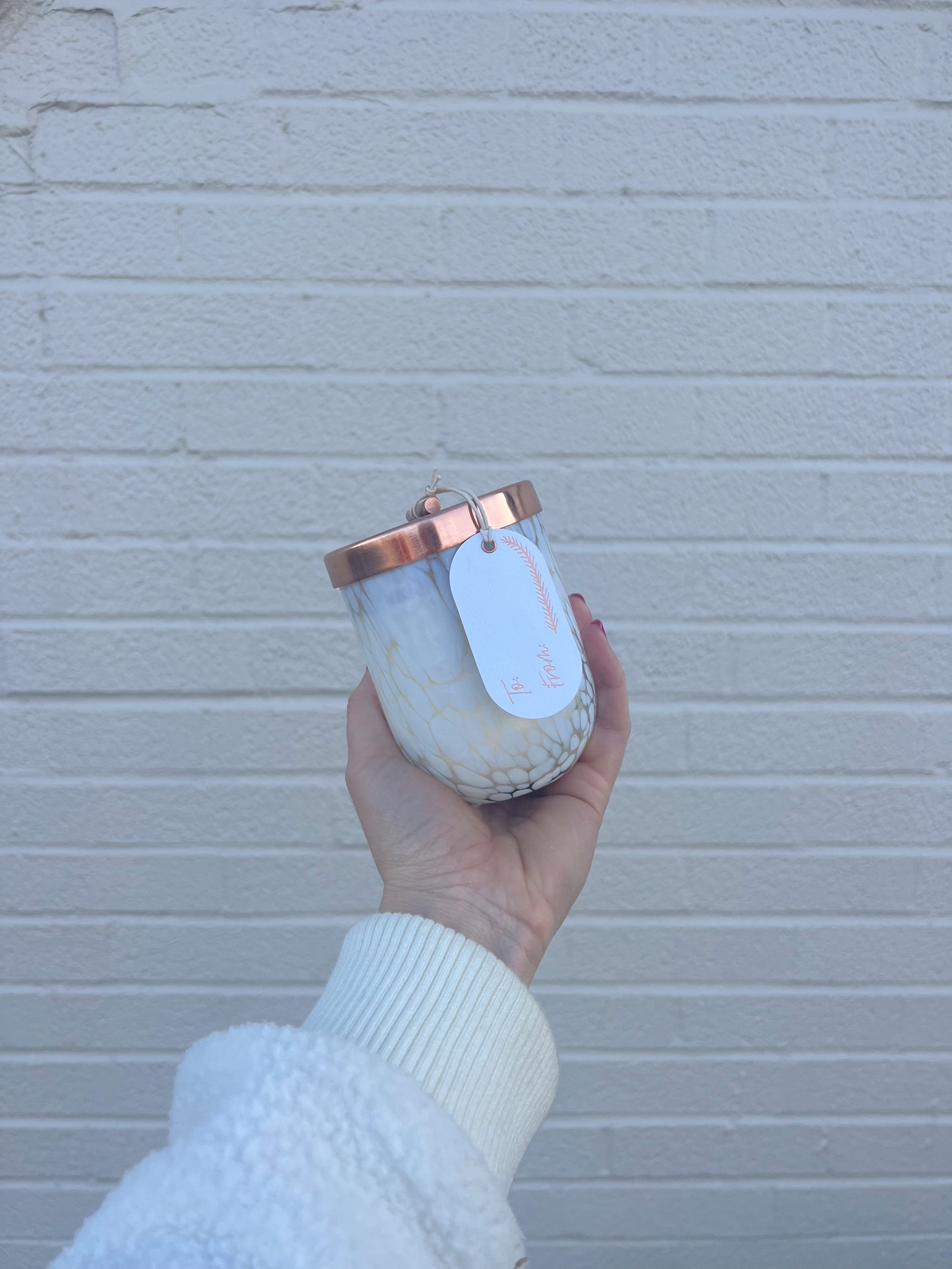 Cypress Fir Candle w/copper