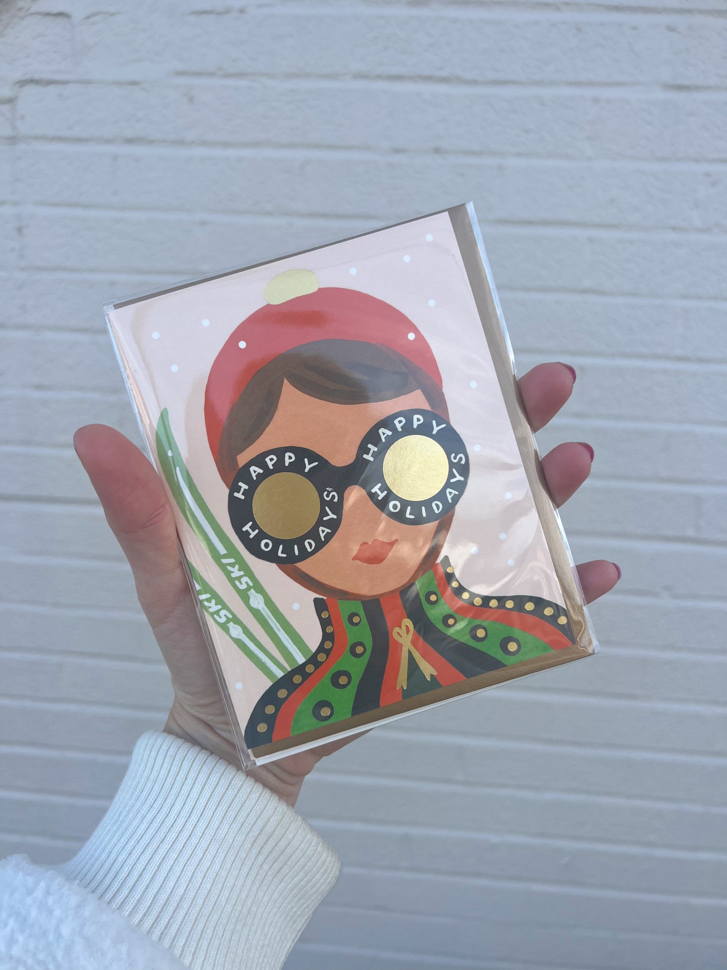 Rifle Ski Girl Card
