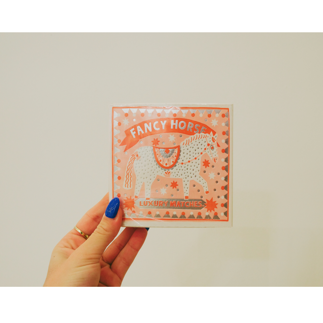 Fancy Horse Square Matchbox