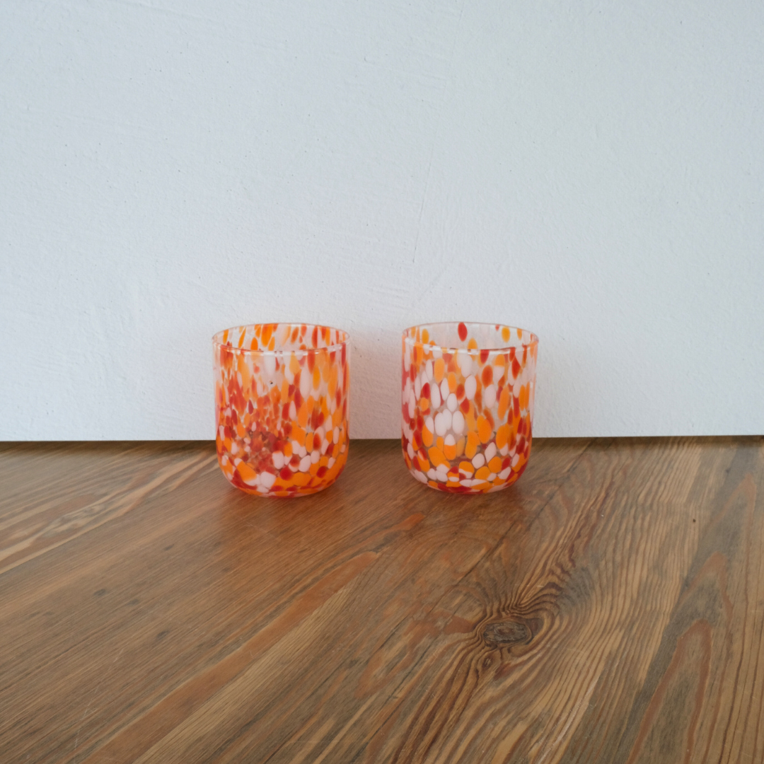 Orange Dots Tumbler