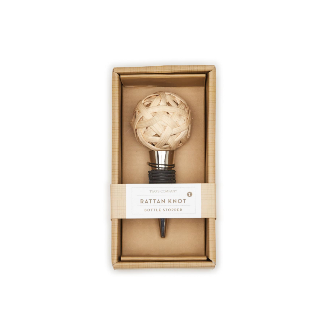 Rattan Knot Bottle Stopper